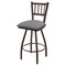 Holland Bar Stool Co 30" Swivel Bar Stool, Brnz Finish, Canter Grey Seat X810 - alternate 1